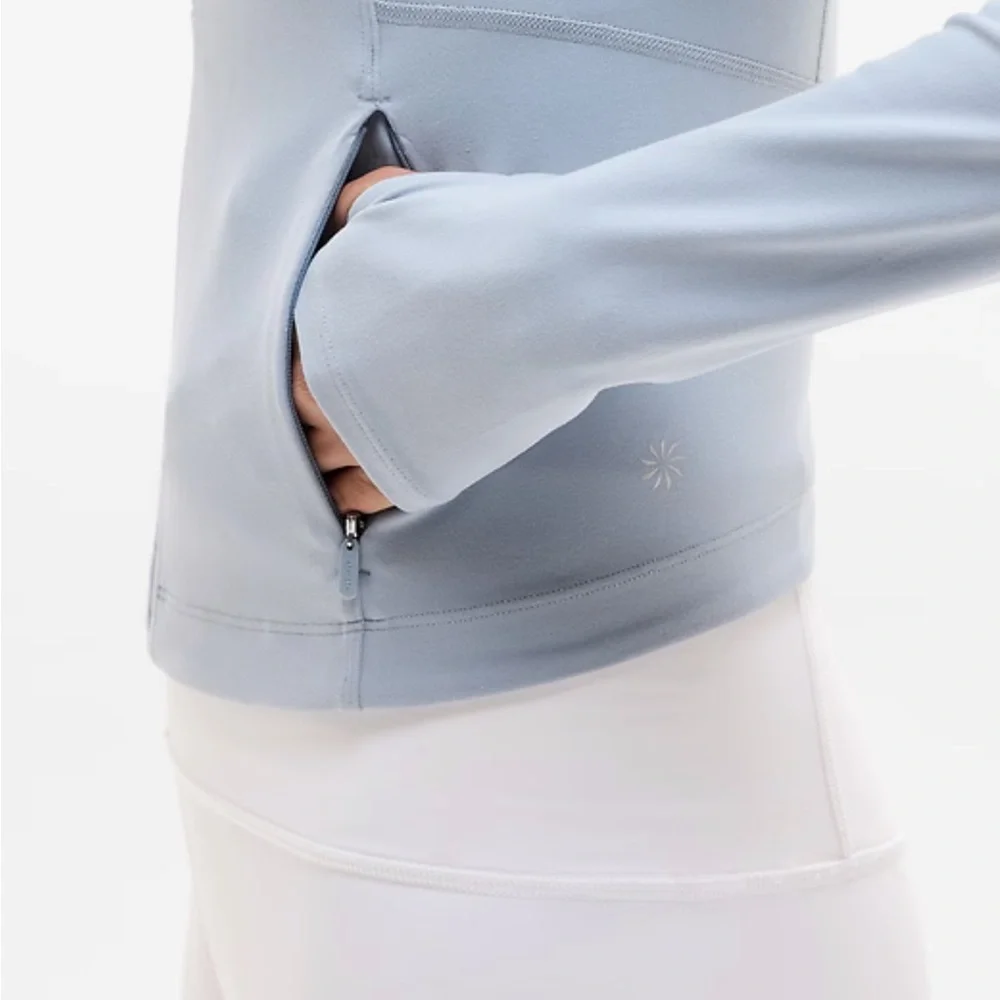 Athleta Salutation Crop Jacket - Blue - Picture 2 of 4